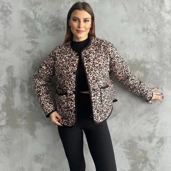 ZARA Leopard Print Jacket NWT - Picture 12 of 16